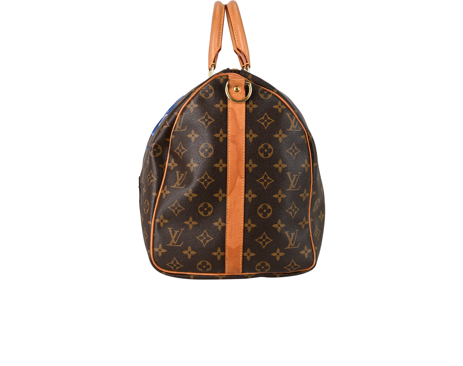 Keepall 50 Voyagez Stickers, &pound;1,500, Handbags, Brown, Canvas, Bottom view